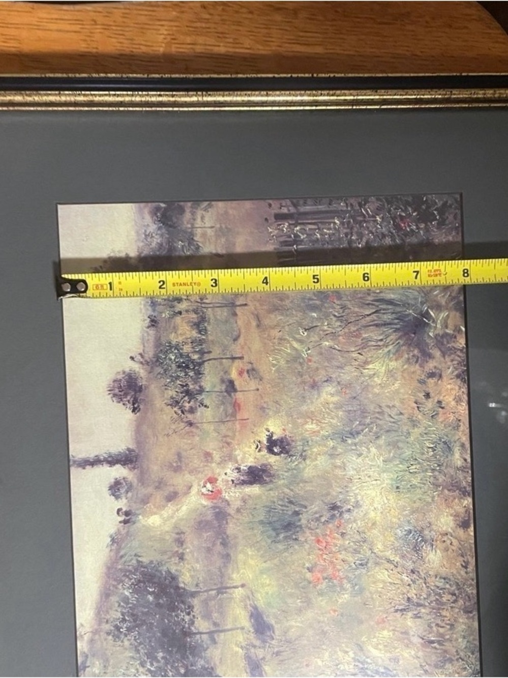 Frame Vintage Meadow Print in Green and Gold Tones - Picture 10 of 11